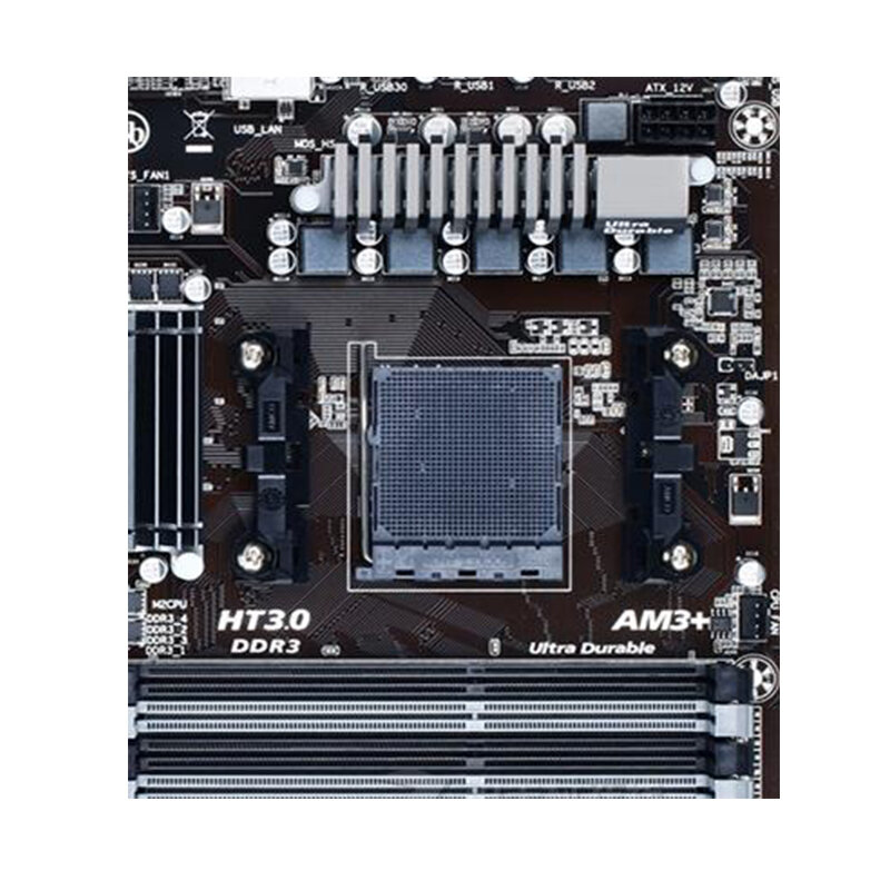 Soquete Mainboard Desktop para AMD 970, SATA III, USB 3.0, GA-970A-D3P, AM3 + DDR3, 32GB