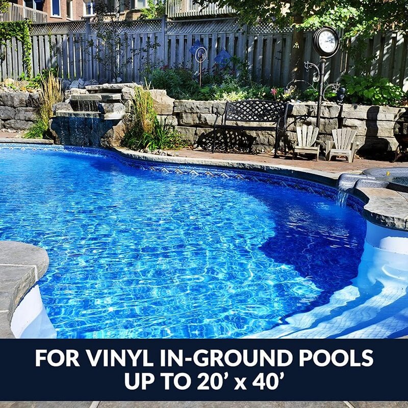 Limpiador de piscina de succión HW32025ADV PoolVac XL, diseño de ala único para piscinas de vinilo de hasta 20x40 pies (vacío automático para piscina)