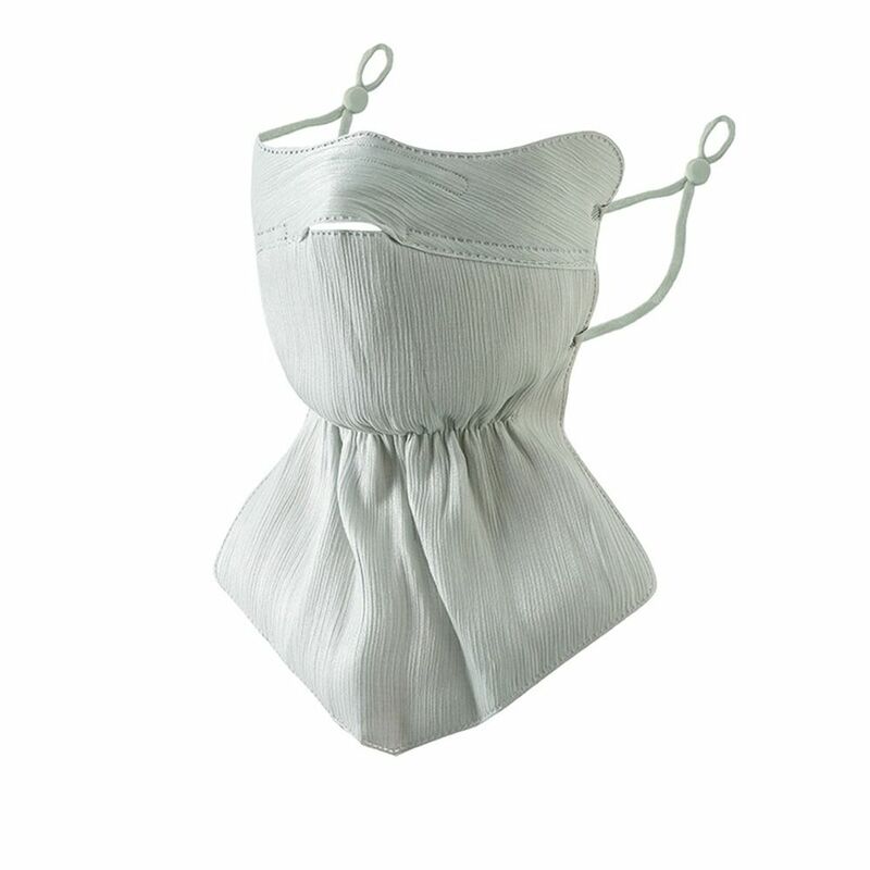 Máscara de seda de gelo anti-uv para mulheres, protetor solar respirável bandana, secagem rápida, tampa do rosto, UPF50 Plus