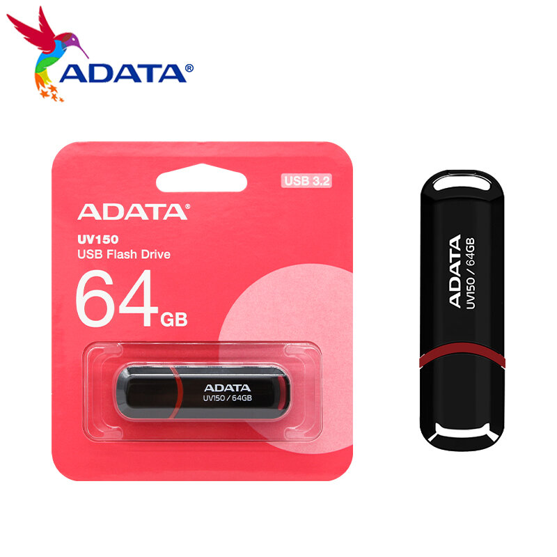 ADATA-Clé USB 128 d'origine UV150, clé USB, clé USB, 16 Go, 32 Go, 64 Go, 256 Go, 100% Go, USB 3.2, s'applique à tous les appareils USB-A