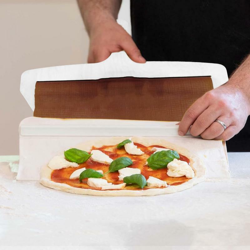 Drewniane łopata do pizzy przesuwne 30x50cm przenośne łopatka do pizzy do pizzy z uchwytem naczynia do pieczenia narzędzi kuchennych