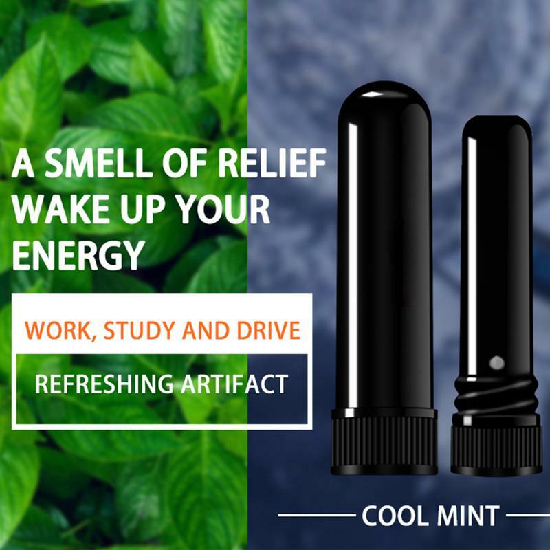 Inhalador Nasal de mentol para alivio sinusal, inhalador de congestión con aceites de refrigeración, palo de respiración de aromaterapia