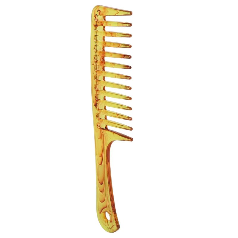 Большая широкая зубная расческа Легкий модный внешний вид поверхность Антистатическая расческа для волос Уменьшает выпадение волос для вьющихся волос