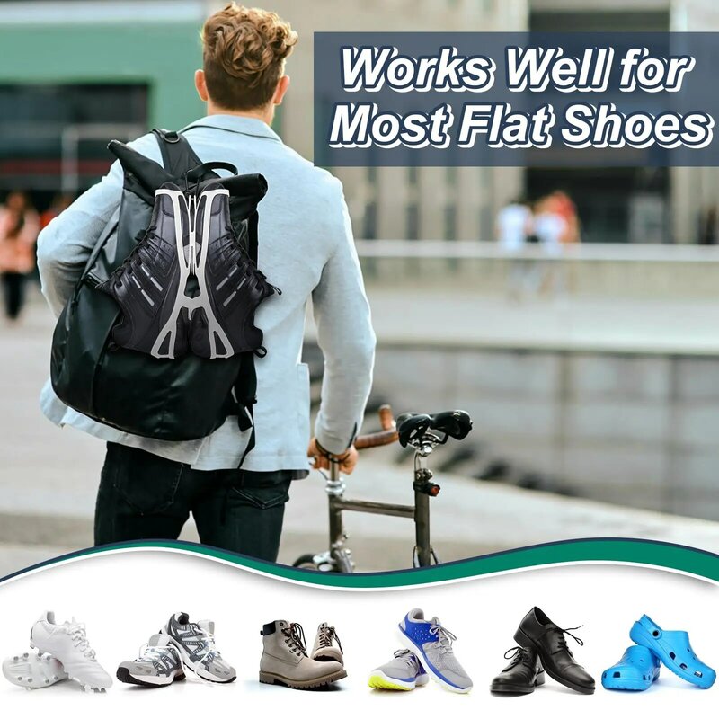 Funda de zapatos para llevar zapatos en bolsa, soporte de zapatos para mochila, Clips de zapatos