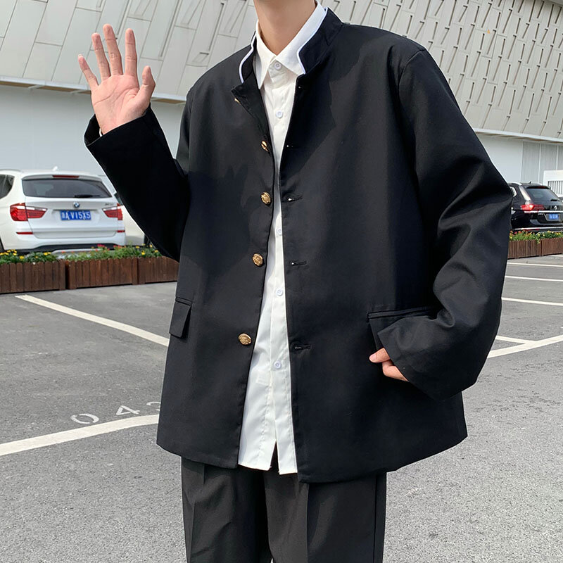 Men's Fall casual jacket, small suit, Japanese DK uniform, student coat, Gakuran children's wear