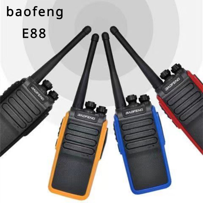 Baofeng-E88 Walkie Talkie,  16 channels, radio universal, high power handheld device for hotels, restaurants, construction sites
