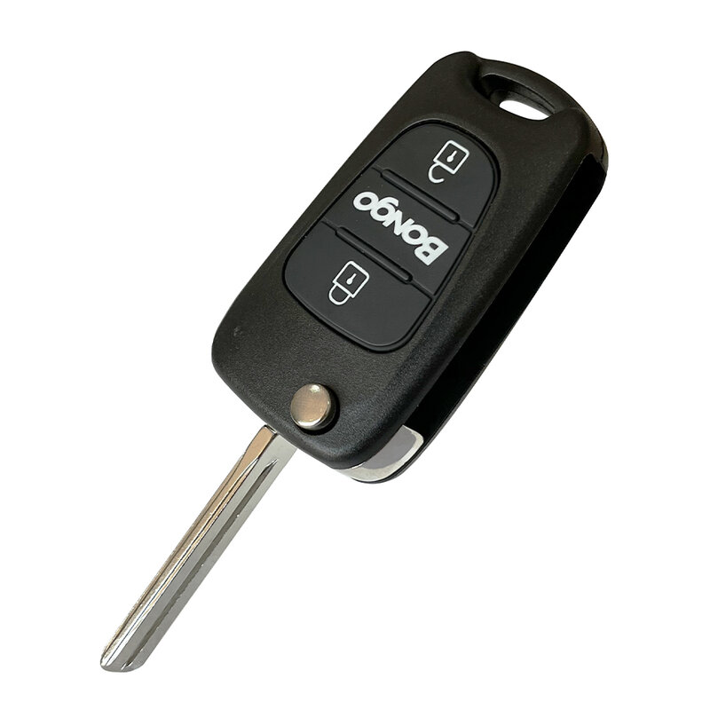 XNRKEY 3 Taste Flip Remote Auto Schlüssel Shell für Hyundai Kia Bongo Schlüssel Fall Abdeckung mit TOY40 Klinge