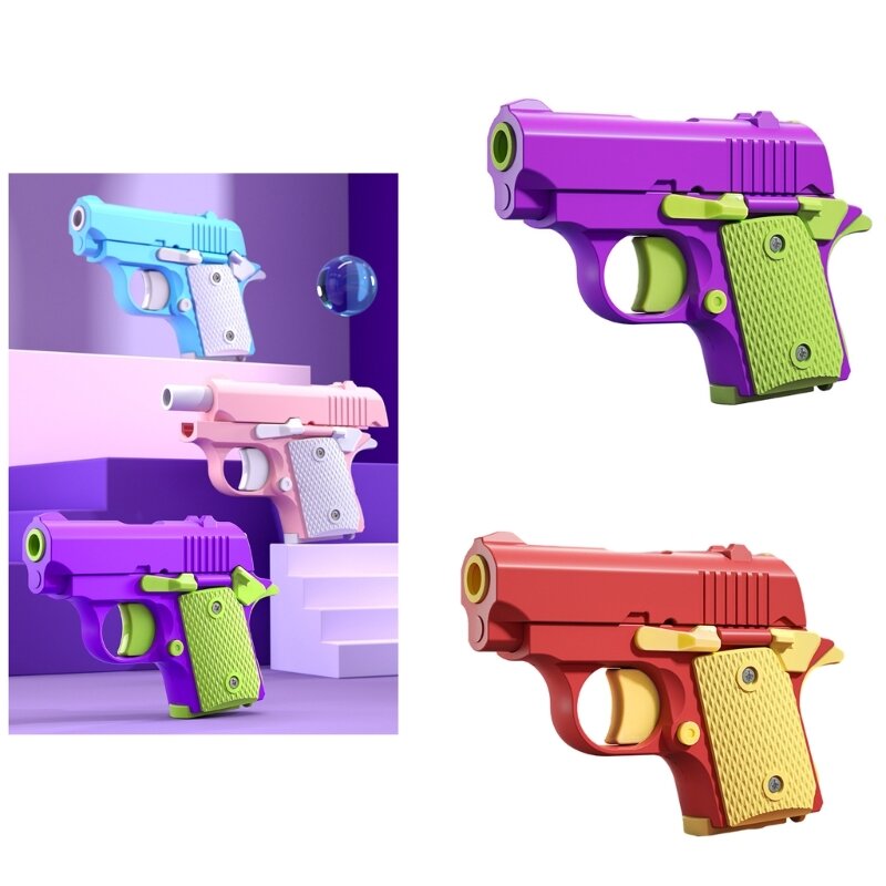 Antystresowe Mini pistolety zabawkowe pistolety sensoryczne dekompresyjne Fidgets pistolety grawitacyjne zabawka dla dzieci
