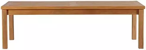 Table basse en bois de teck, table centrale naturelle