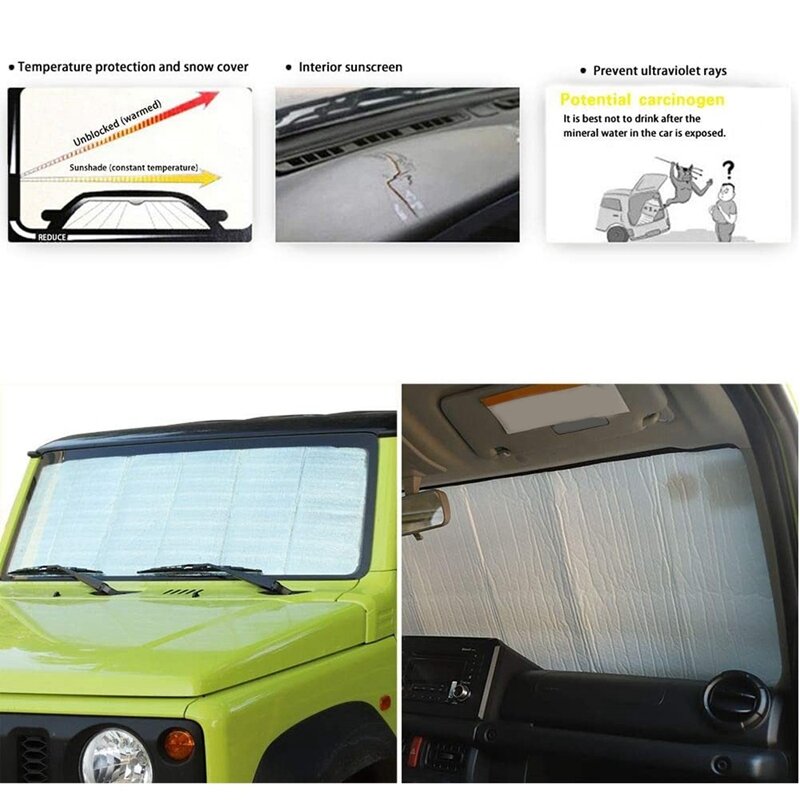 Copertura parasole per parabrezza per auto per Suzuki JIMNY 2019 2020 protezione isolante accessori per visiera parasole