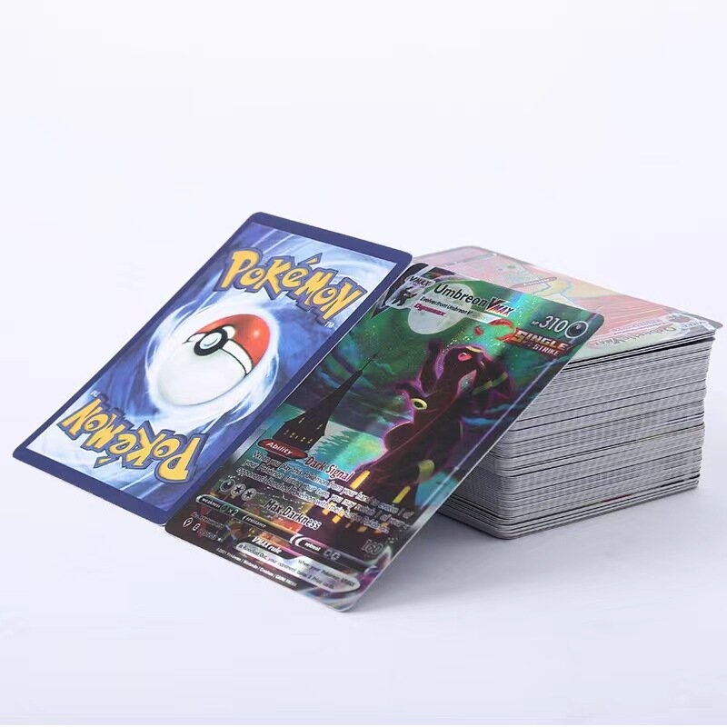 5-300 шт. французские английские карточки pokemon Cards немецкая итальянская французская испанская карточка с 300 G x 360 V Max VMAX 100 Tag Team