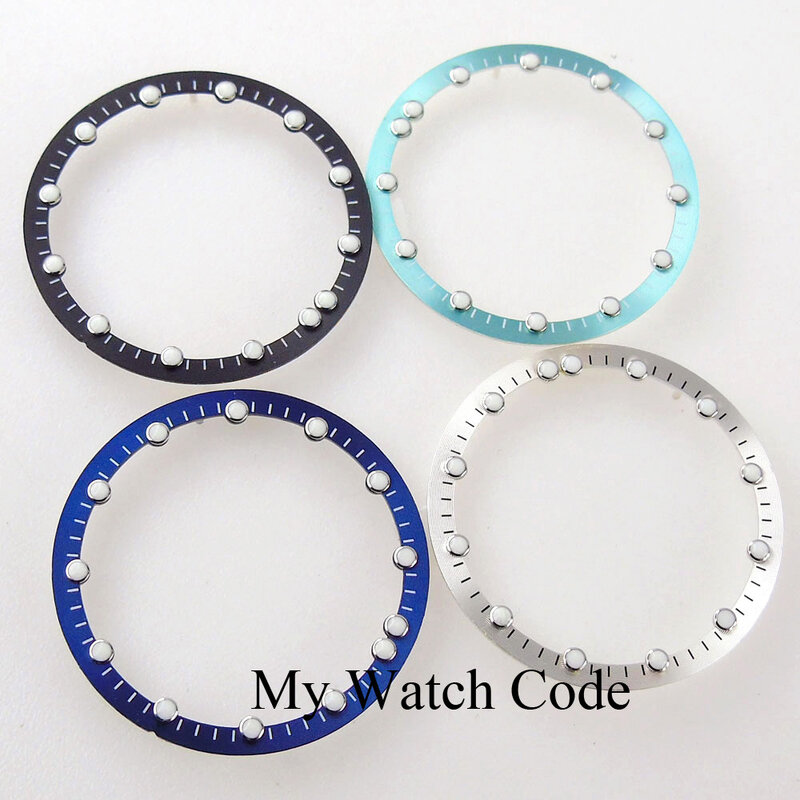 28.5mm*24.5mm Watch Dial Circle Plate for NH70 NH72 Skeleton Movement Hollow Dial RIng C3 luminous Watch accessories