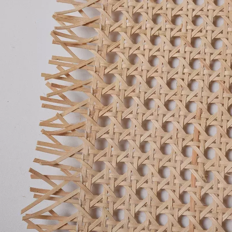 35-50cm di larghezza griglia in tessuto rotolo di Rattan di plastica indonesiano materiale per strumenti di riparazione cinese per la decorazione di mobili da tavolo dell'armadio per sedie