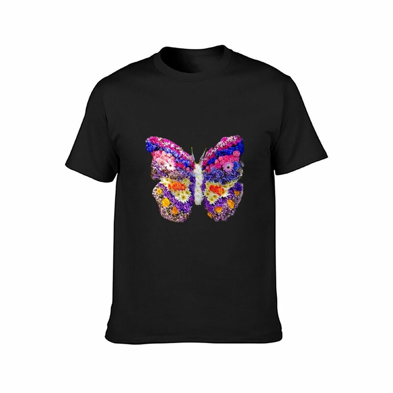 Camiseta de mariposa Floral para niños, ropa estética de moda coreana, blanca, animal print para niños