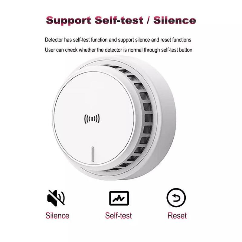 Battery Smoke Detector Fire Alarm Independent Conventional System Smoke Sensor Indoor Roof Installation