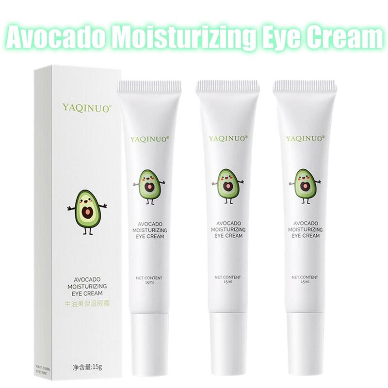 Crema hidratante de aguacate para los ojos, 3 piezas, elimina las líneas finas y las ojeras, zona lisa de los ojos, antiarrugas, tensa la piel