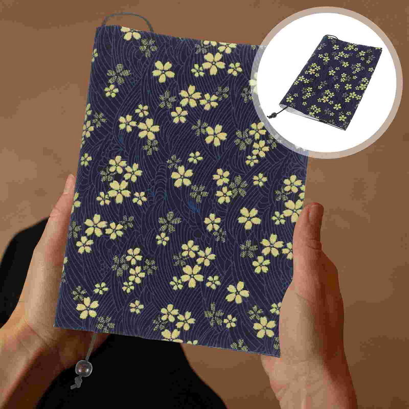 Libro de tela A5, regalos bíblicos, funda de libro hecha a mano reutilizable, Protector de libro ajustable para cuaderno, libro de cuenta de mano