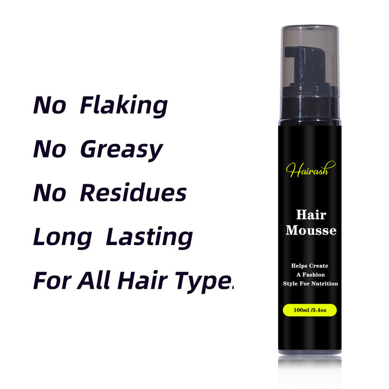 100ml Hair Mousse Foam  Hair Care Foam Styling Mousse Curly Hair Styling Mousse