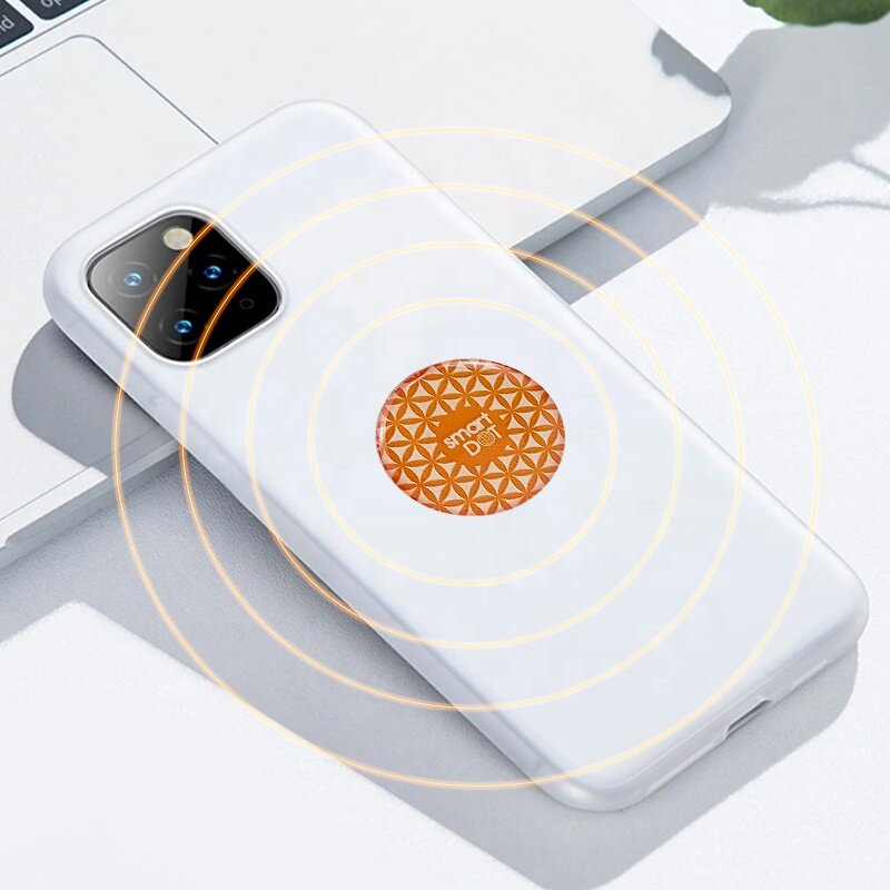 Custom  emf protection anti radiation sticker Newest Smart Dot Negative Ions anti radiation phone sticker For Laptop