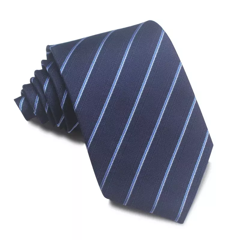 8CM Mans Accessories Slim Skinny Tie for Men Jacquard Woven Solid Champagne Orange Red Purple Blue Ties Wedding Necktie