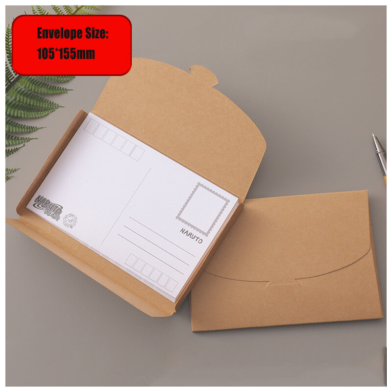 Envelopes de papel Kraft usado para o cartão postal/cartão/jóias armazenamento, convites do casamento sacos da embalagem do presente, 50 pçs/lote