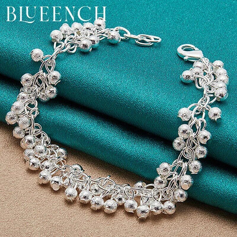 Blueench – Bracelet cœur ajouré en argent Sterling 925, pour fiançailles, mariage, bijoux à la mode