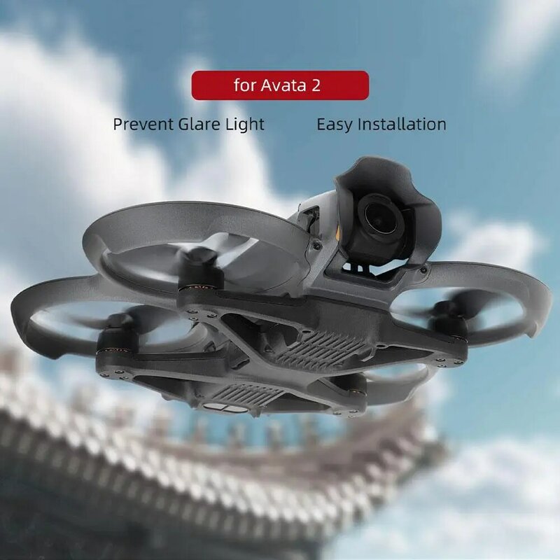 Sunnylife-Anti-reflexo Lens Hood para DJI Avata 2, Gimbal Protection, Sunshade Cover, Drone Acessórios
