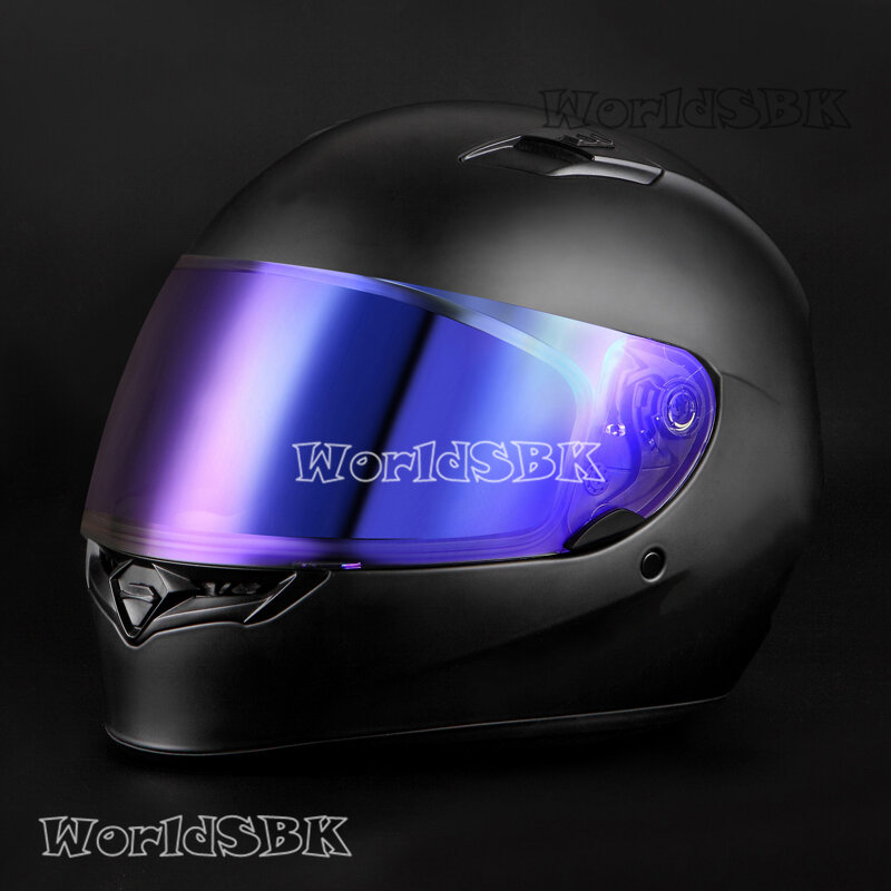 Visera de cara completa para casco de motocicleta, lente enchapada para campana, calidad DLX, MIPS, RS-1, RS-2