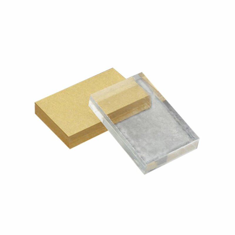 Leichte transparente Acryl Stempel block rechteckige Form DIY Scrap booking Farb prozess Stempel Block Werkzeuge für Karten