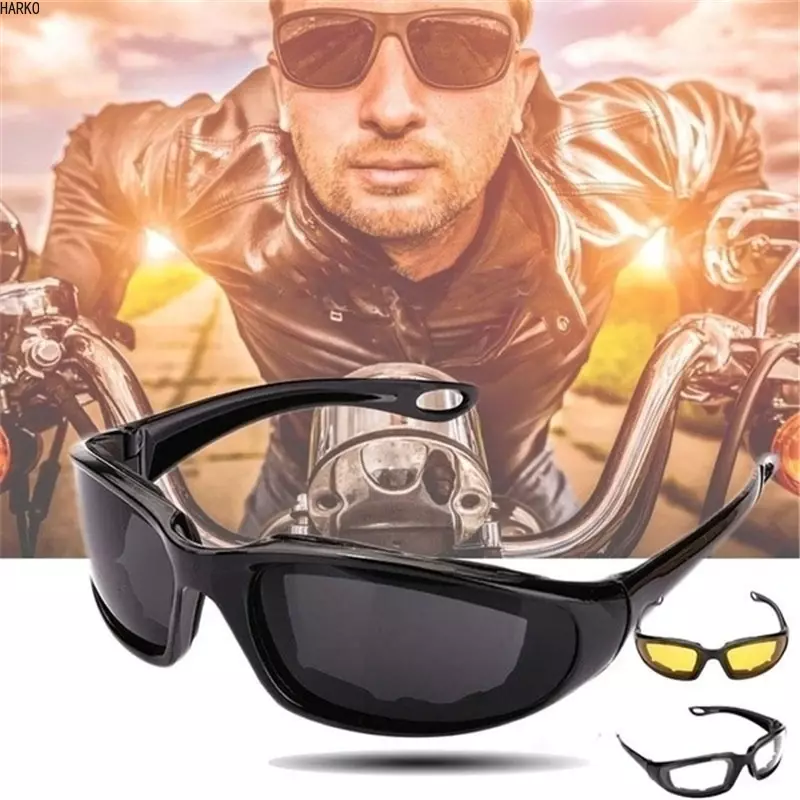 Motocicleta Óculos Exército polarizados óculos para caça Tiro Airsoft EyewearMen Eye Protection Windproof Moto Goggles