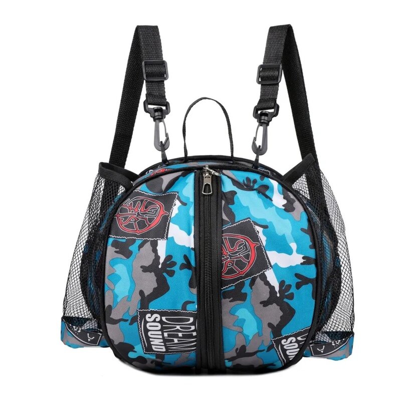 Large Capacity Backpack Basketball Bag Smooth Two-way Zipper Elastic Handles Gym Sports Bag Safe Removable Shoulder Strap