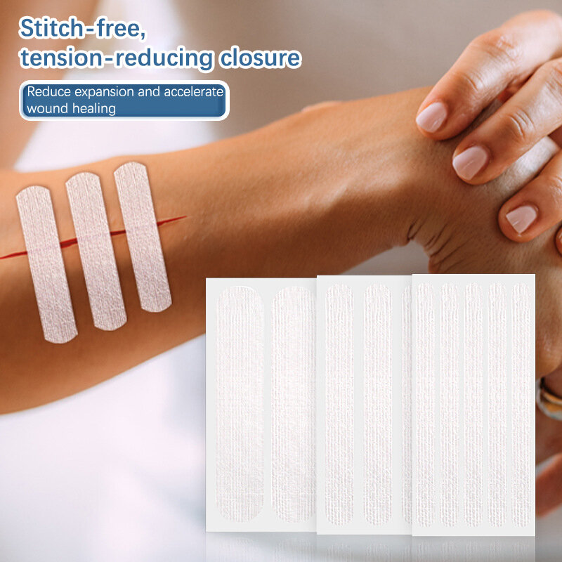 2/3/5 Strip Wound Closure Tape Adhesive Sterile Medical Bandage Strip Skin Repair First Aid Surgical Breathable Tape 10CM