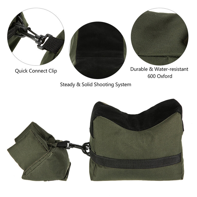 Bolsa de soporte para pistola de Rifle de tiro de francotirador, soporte delantero y trasero, bolsa de Rifle sin relleno, bolsa de caza al aire libre, accesorios de caza