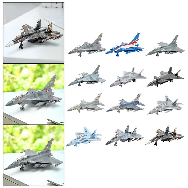 Diecast Fighter Jet Transport Aircraft Frication Powered with Lights Sounds Pull