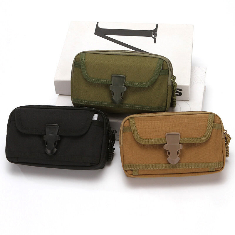 Тактическая поясная Сумка Molle, военная маленькая карманная уличная сумка для телефона 7 дюймов, для охоты, путешествий, кемпинга