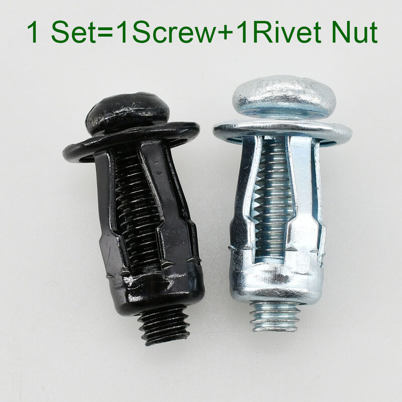 20/30/50Pcs Petal Shape Rivet Nut Screw Bolt Kit Expansion Metal Rivetnut Panel License Plate Clamp Lock Jack Nuts M4 M5 M6 M8
