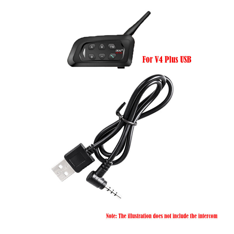 EJEAS  V6 V4 V4C V6C V6 Pro FBIM 3.5mm data charging cable Helmet Intercom Accessories USB Charging Cable