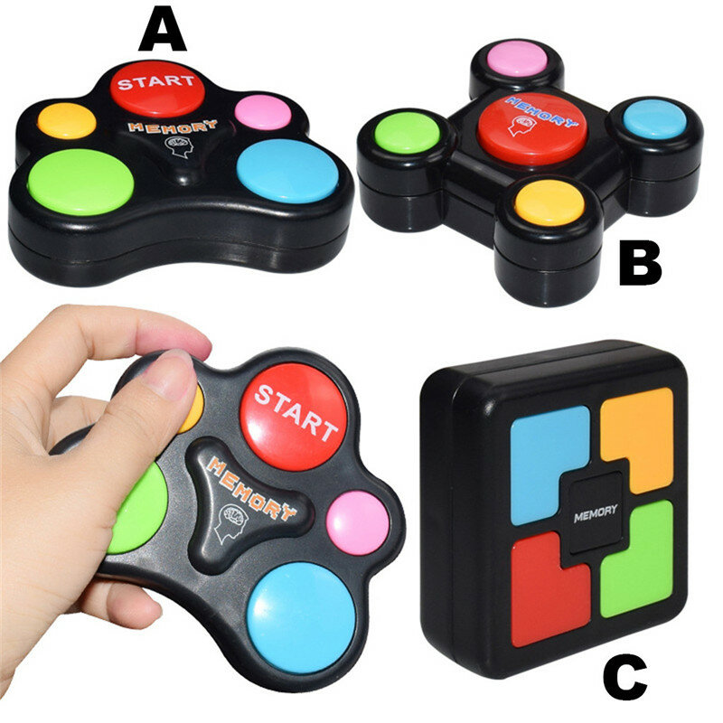 Macchina da gioco di memoria educativa con suoni di luci giocattolo gioco interattivo macchina da gioco di formazione di memoria giocattoli divertenti per bambini