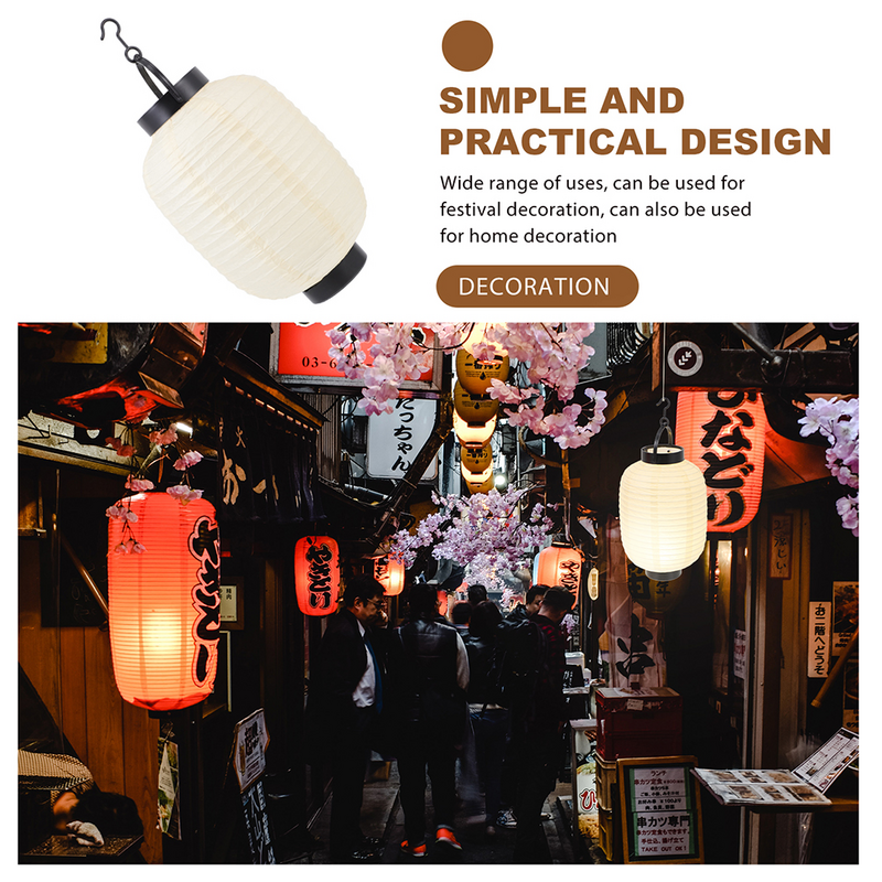 Lampe décorative en papier sans fleur pour mariage et sushi, décoration de fête ouvertement japonaise
