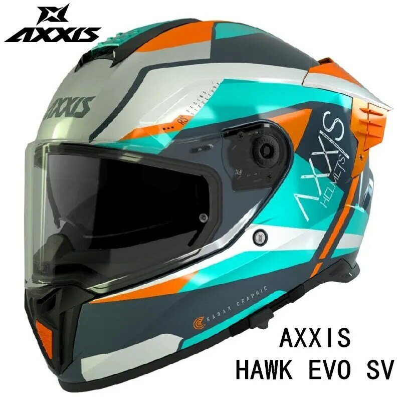 HAWK EVO SV 팬터 SV 헬멧 교체용 유리 MT-V-31 실드, AXXIS 오리지널 액세서리