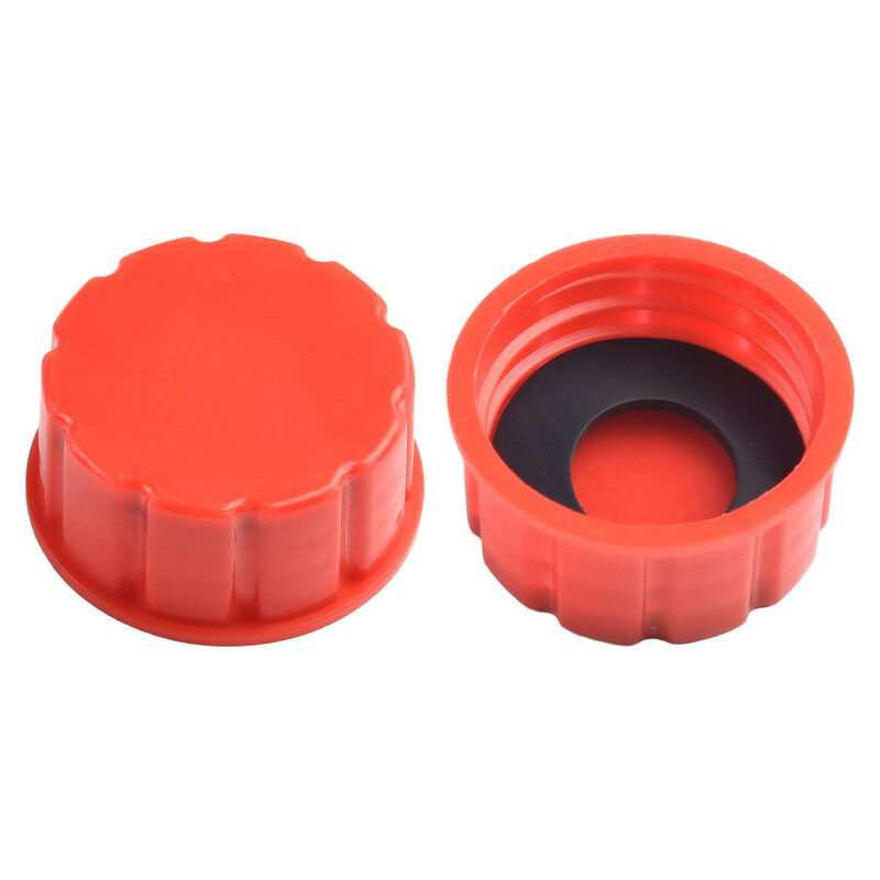 8 Accessories Utility Gas Tank 8 * Gasket Base Cap ABS Opening Gas Tanks Outdoor Red 4.4cm / 1.75 In Durable New