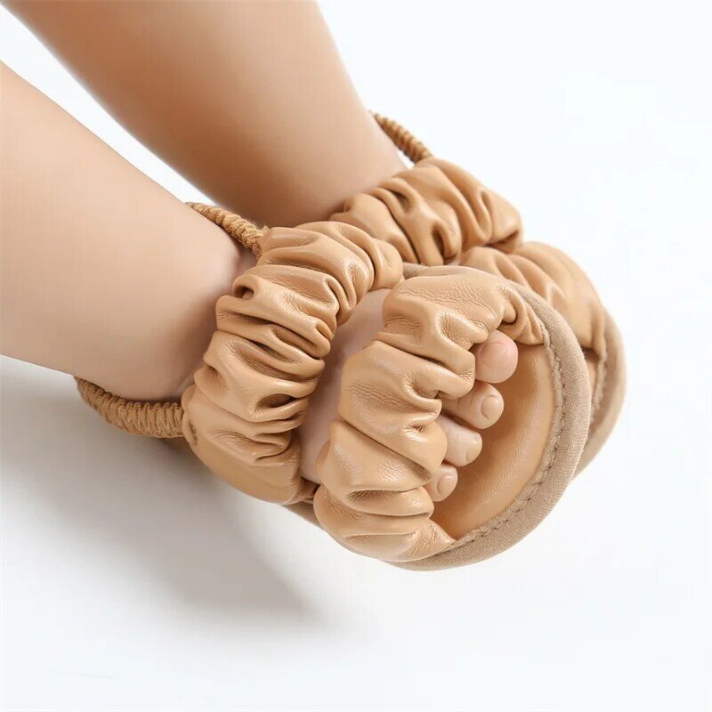 Sandalias antideslizantes para niñas pequeñas, zapatos de princesa de suela suave, zapatillas de playa, zapatos para primeros pasos