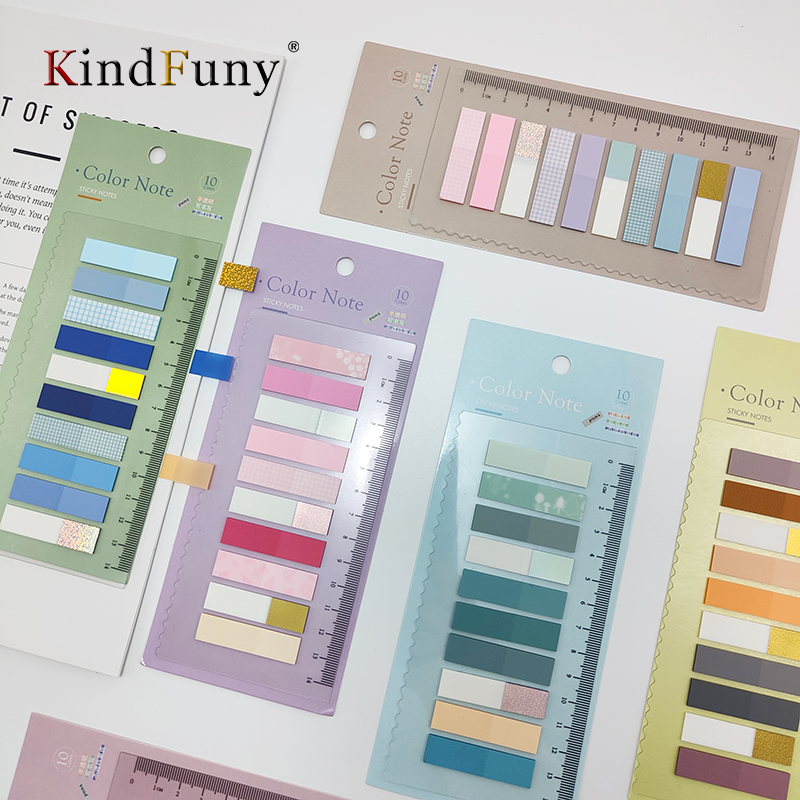 KindFuny-pestañas adhesivas de índice de 200 piezas, marcador de página grabable para anotaciones de libros, etiquetas transparentes de marcado de calendario