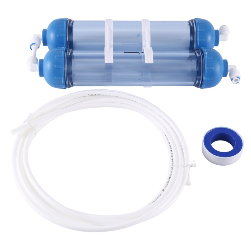 Waterfilter 2 Stuks T33 Cartridge Behuizing Diy T33 Shell Filter Fles 4 Stuks Fittingen Waterzuiveraar Voor Omgekeerde Osmose Systeem