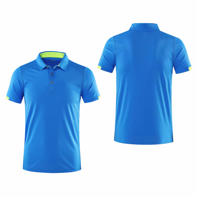 Quick Drying Short Sleeved Polo Shirt Golf Company Group Brand Breathable Lapel Sports Short Sleeved 8-Color Large
