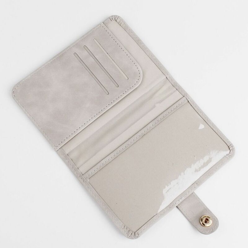 Storage Bag Name ID Address PU Leather Passport Protective Cover PU Card Case Passport Holder Travel Accessories