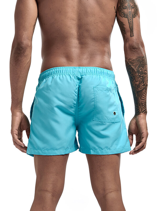 Bañador corto de cintura baja para hombre, ropa de playa transpirable, Sexy, verano, 2024