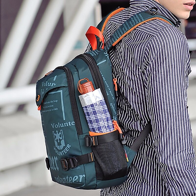 Plecak męski do jazdy podróżna butelka plecak 14-calowy komputer torba książka wysokiej jakości wodoodporny plecak Oxford Unisex