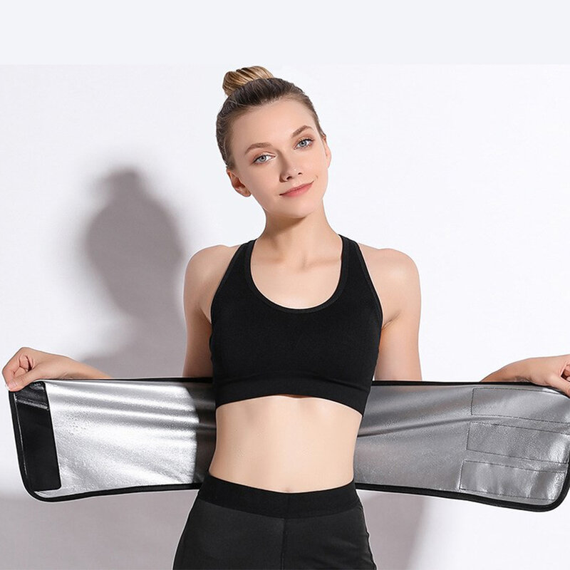 Sauna Sweat Waist Trimmer Belly Belt Wrap Workout Sport Sweat Band Abdominal Trainer Weight Loss Body Shaper Tummy Control  Belt