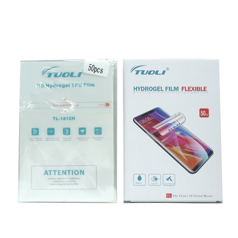 TUOLI-Lámina de película de hidrogel Flexible, Protector de pantalla para tableta y teléfono, mate HD, máquina de corte inteligente DEVIA, superventas